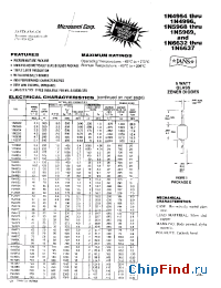 Datasheet 1N4956 manufacturer Microsemi